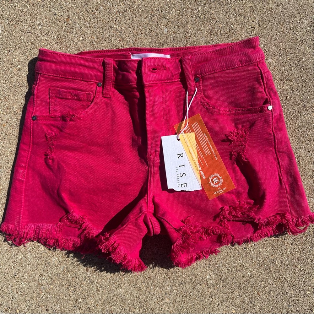 Women's Pink Jean Shorts